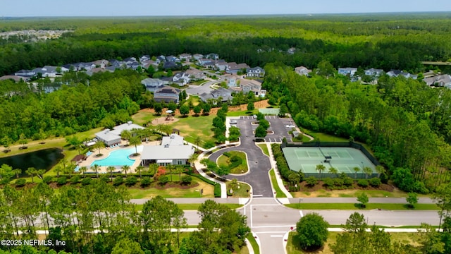 742 Honey Blossom Rd, Saint Johns, FL 32259 - birds eye view of property with a forest view