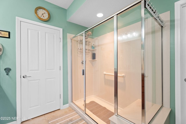 24 Fawn Gully Ln Unit E, Ponte Vedra, FL 32081 - bathroom with a stall shower and tile patterned flooring