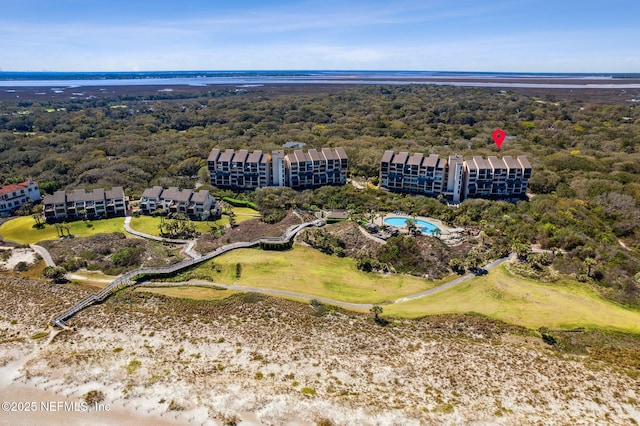 1107 Beach Walker Rd Unit 1107, Amelia Island, FL 32034 - drone / aerial view featuring a view of trees