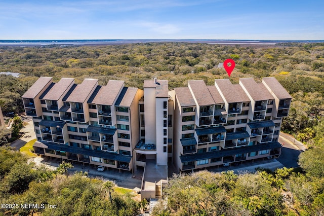 1107 Beach Walker Rd Unit 1107, Amelia Island, FL 32034 - aerial view featuring a view of trees