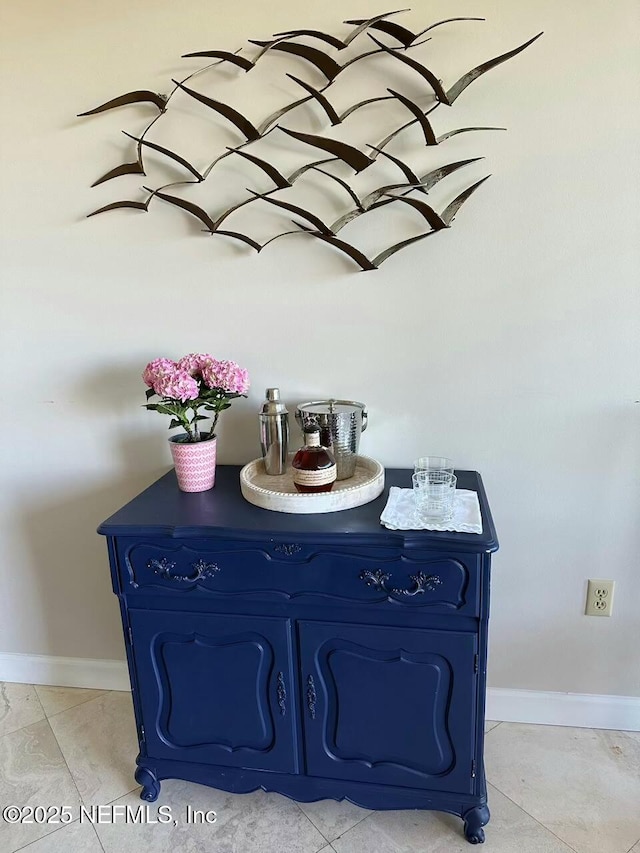 1107 Beach Walker Rd Unit 1107, Amelia Island, FL 32034 - interior space with baseboards and light tile patterned floors