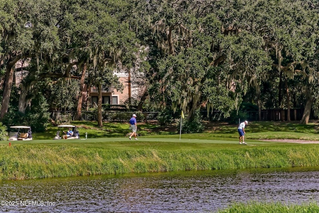 1107 Beach Walker Rd Unit 1107, Amelia Island, FL 32034 - view of community featuring a water view, fence, and a yard