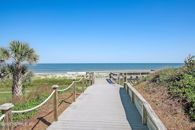 1107 Beach Walker Rd Unit 1107, Amelia Island, FL 32034 - view of home's community with a water view and a beach view