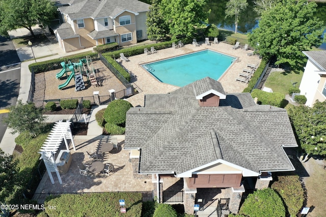8550 Argyle Business Loop Unit 407, Jacksonville, FL 32244 - aerial view of property and surrounding area featuring a pool area