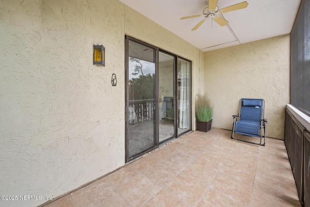 1830 Sevilla Blvd Unit 208, Atlantic Beach, FL 32233 - view of patio / terrace featuring ceiling fan