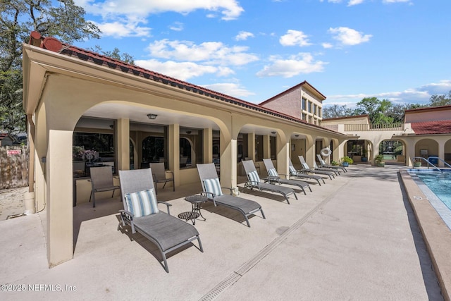 1830 Sevilla Blvd Unit 208, Atlantic Beach, FL 32233 - view of patio / terrace featuring a community pool