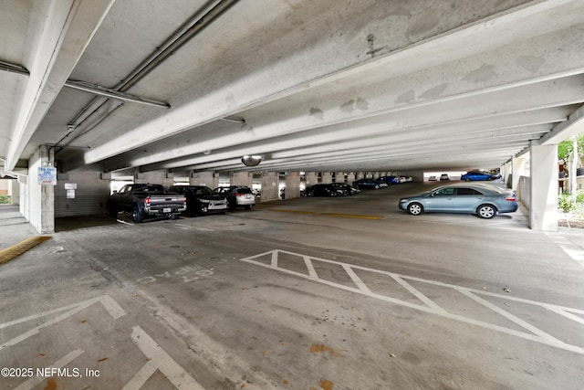 view of parking deck