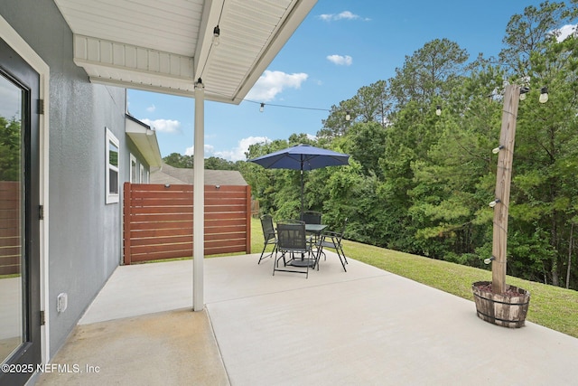 2968 Ravine Hill Dr, Middleburg, FL 32068 - view of patio featuring outdoor dining space