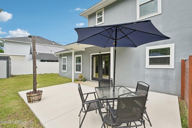2968 Ravine Hill Dr, Middleburg, FL 32068 - view of patio / terrace featuring french doors