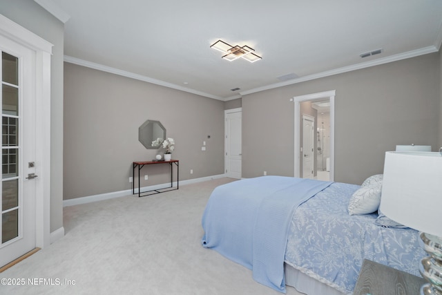 725 Carthage Pl, Saint Johns, FL 32259 - carpeted bedroom with ornamental molding and baseboards
