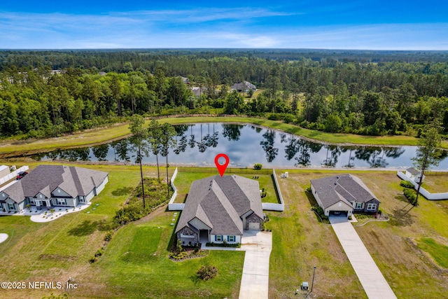 36039 Pitch Ln, Hilliard, FL 32046 - view from above of property featuring a forest and a nearby body of water