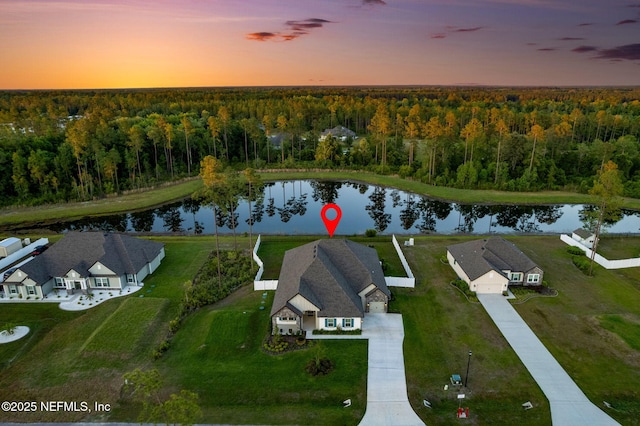 36039 Pitch Ln, Hilliard, FL 32046 - aerial view at dusk of a view of trees and a water view