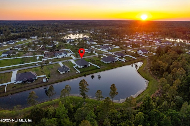 36039 Pitch Ln, Hilliard, FL 32046 - aerial overview of property's location with a large body of water, a heavily wooded area, and nearby suburban area