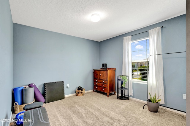 2471 Cold Stream Ln, Green Cove Springs, FL 32043 - miscellaneous room with carpet floors, baseboards, and a textured ceiling