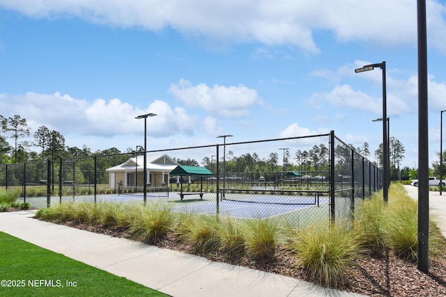 2471 Cold Stream Ln, Green Cove Springs, FL 32043 - view of tennis court featuring fence