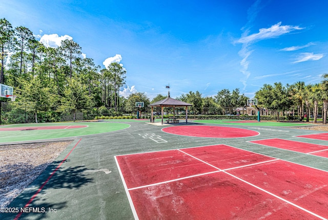90 Kenmore Ave, Ponte Vedra, FL 32081 - view of basketball court with community basketball court and a gazebo