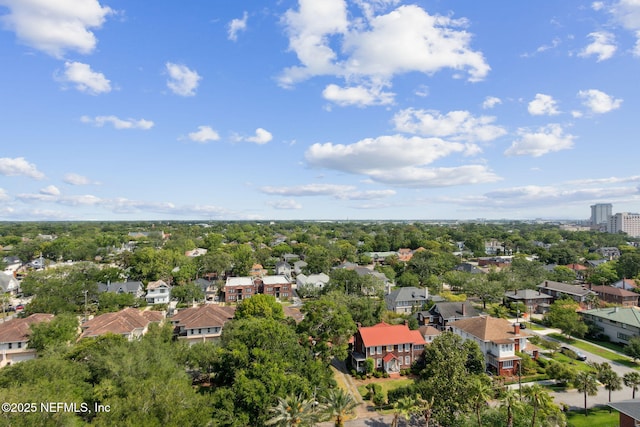 aerial view of residential area