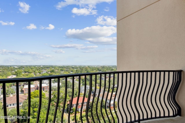 view of balcony