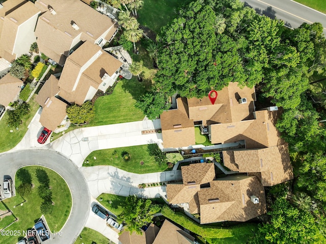 aerial view of residential area