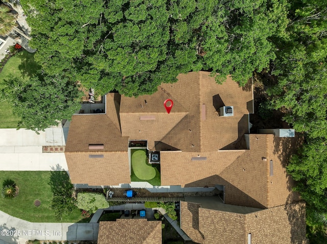 view from above of property