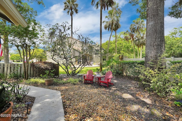 view of fenced backyard
