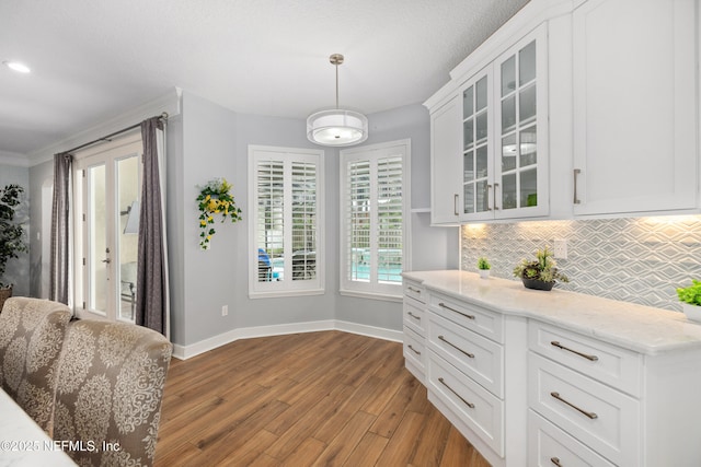 14526 Starbuck Springs Way, Jacksonville, FL 32258 - dining area with wood finished floors and crown molding