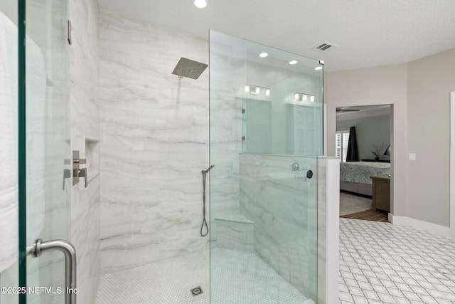 14526 Starbuck Springs Way, Jacksonville, FL 32258 - ensuite bathroom featuring a marble finish shower and recessed lighting