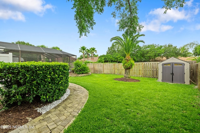 14526 Starbuck Springs Way, Jacksonville, FL 32258 - fenced backyard with a storage shed