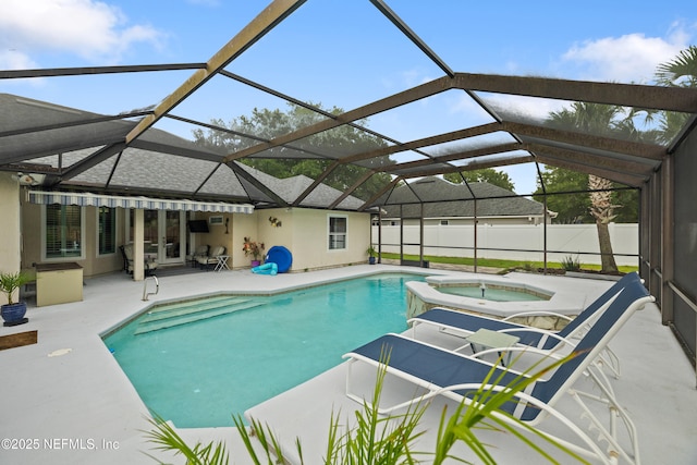 14526 Starbuck Springs Way, Jacksonville, FL 32258 - view of swimming pool featuring a patio and a pool with connected hot tub