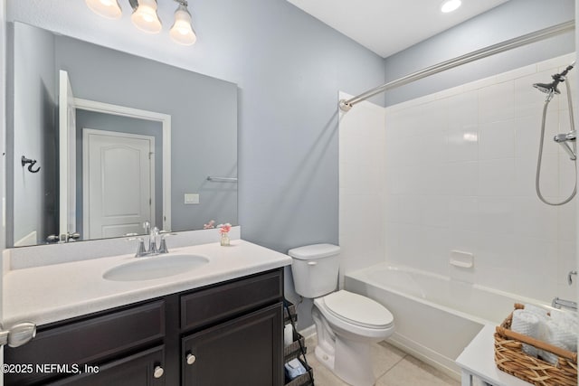 221 Saint Kitts Loop, Saint Augustine, FL 32092 - full bath featuring vanity, bathtub / shower combination, and tile patterned flooring