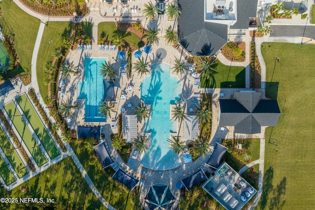 birds eye view of property