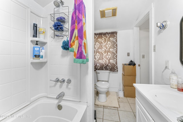 37885 Kings Ferry Rd, Hilliard, FL 32046 - full bath featuring tile patterned flooring, toilet, and vanity