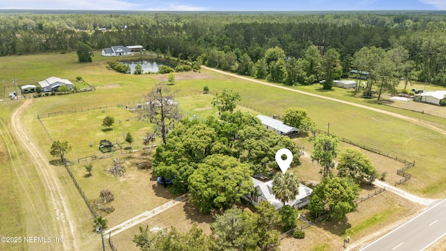 37885 Kings Ferry Rd, Hilliard, FL 32046 - birds eye view of property with a rural view and a forest view