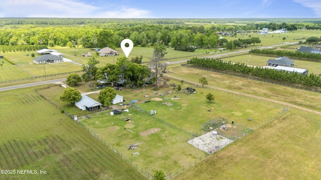 37885 Kings Ferry Rd, Hilliard, FL 32046 - birds eye view of property featuring a rural view