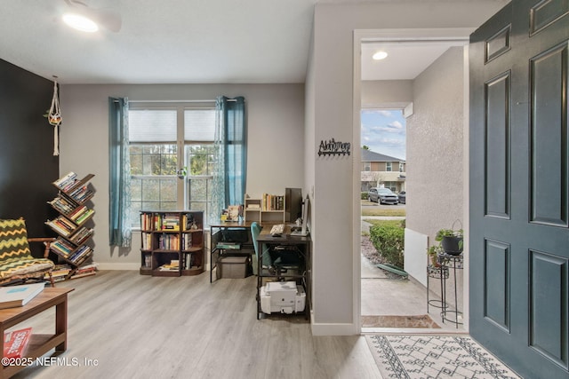 625 Oakleaf Plantation Pkwy Unit 1115, Orange Park, FL 32065 - entrance foyer featuring baseboards, a wealth of natural light, and wood finished floors
