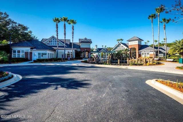 view of street with curbs and sidewalks