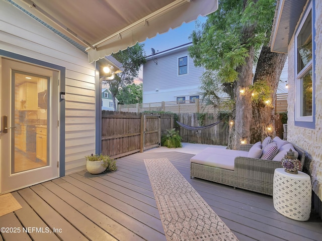 70 Weeden St + Guest House, Unit Guest House, Saint Augustine, FL 32084 - deck featuring fence
