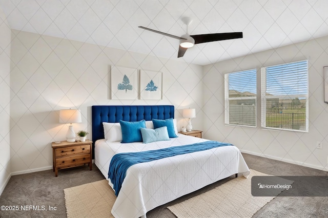 847 Riley Rd, Middleburg, FL 32068 - carpeted bedroom featuring baseboards and ceiling fan