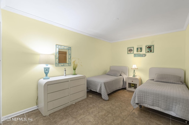 890 A1A Beach Blvd Unit 39, Saint Augustine, FL 32080 - tiled bedroom with crown molding