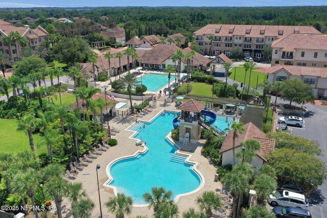 105 Calle Norte, Saint Augustine, FL 32095 - drone / aerial view of a pool