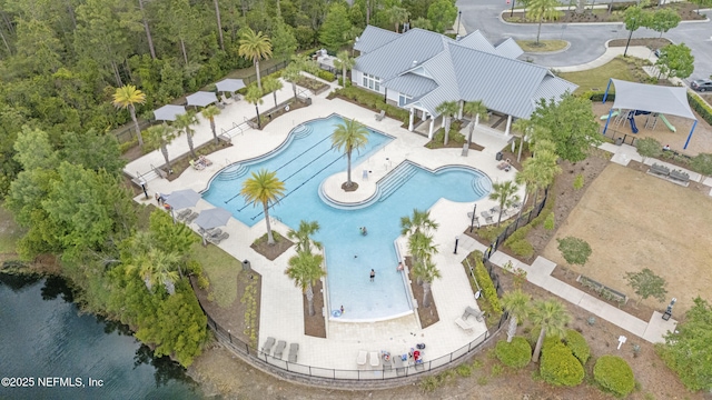 10350 Alder Creek Ln, Jacksonville, FL 32222 - bird's eye view of a pool area