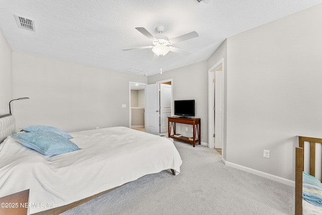10350 Alder Creek Ln, Jacksonville, FL 32222 - bedroom with baseboards, light colored carpet, and a ceiling fan