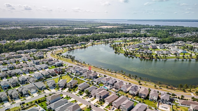 437 Narrowleaf Dr, Saint Johns, FL 32259 - aerial view of property and surrounding area featuring nearby suburban area and a nearby body of water