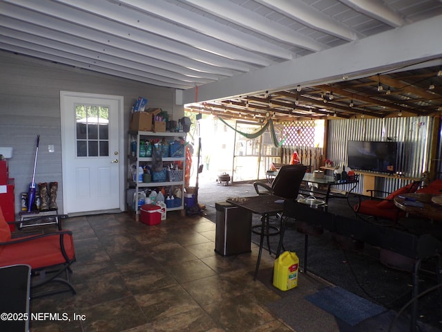 view of basement