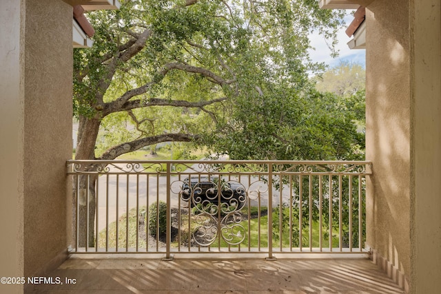 view of balcony