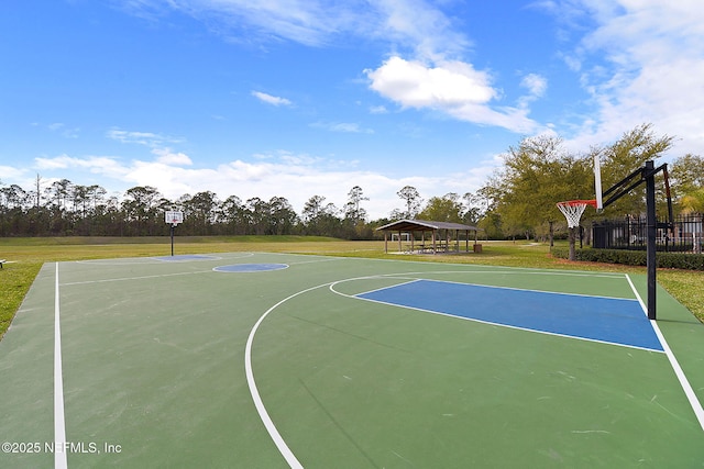809 Ifield Rd, Saint Augustine, FL 32095 - view of sport court with community basketball court and a gazebo