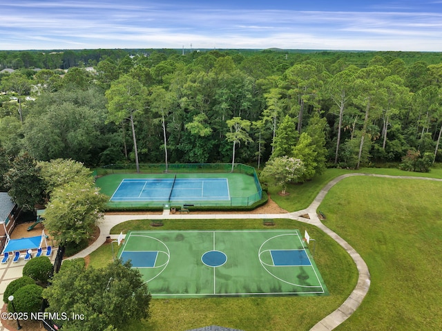 809 Ifield Rd, Saint Augustine, FL 32095 - aerial view of a heavily wooded area