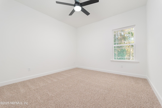 5821 Silver Sands Cir, Keystone Heights, FL 32656 - carpeted empty room featuring baseboards and a ceiling fan