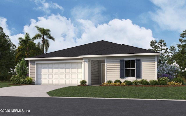 21 Martos Ct, Saint Augustine, FL 32095 - single story home with concrete driveway, a garage, and a front yard