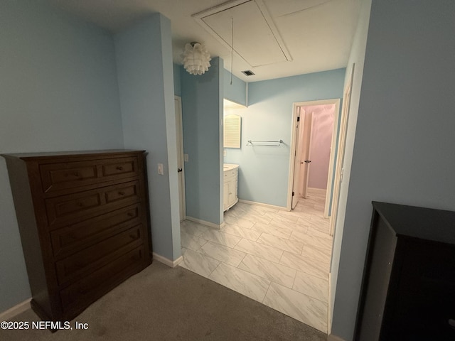 9252 San Jose Blvd Unit 3802, Jacksonville, FL 32257 - hall with attic access and baseboards